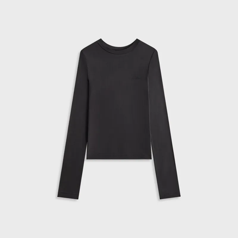 Kith Women Nori Cupro Long Sleeve - Black made by Kith