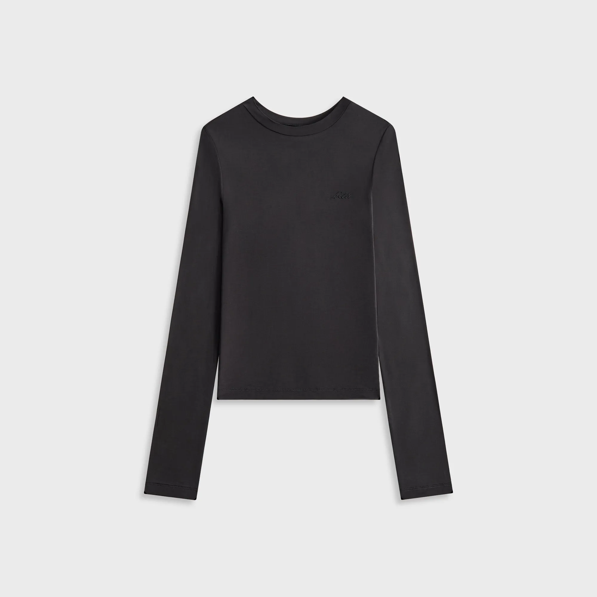 Kith Women Nori Cupro Long Sleeve - Black sold by Kith
