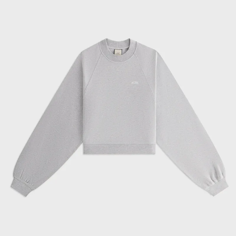 Kith Women Isley Mockneck Crewneck - Cool Heather Grey made by Kith