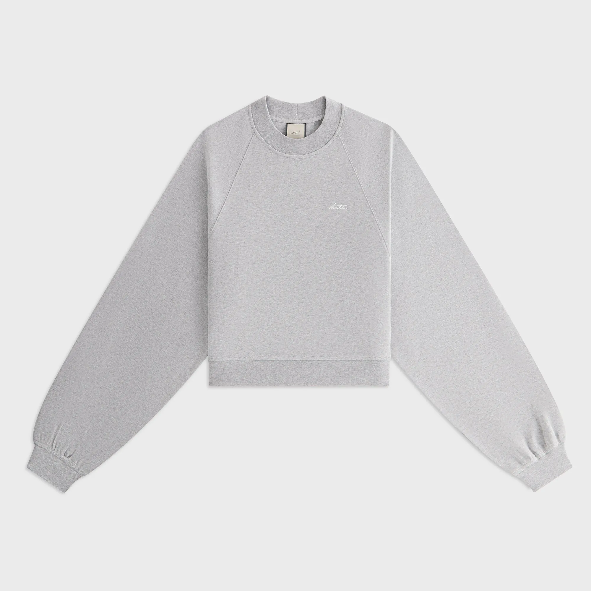 Kith Women Isley Mockneck Crewneck - Cool Heather Grey sold by Kith