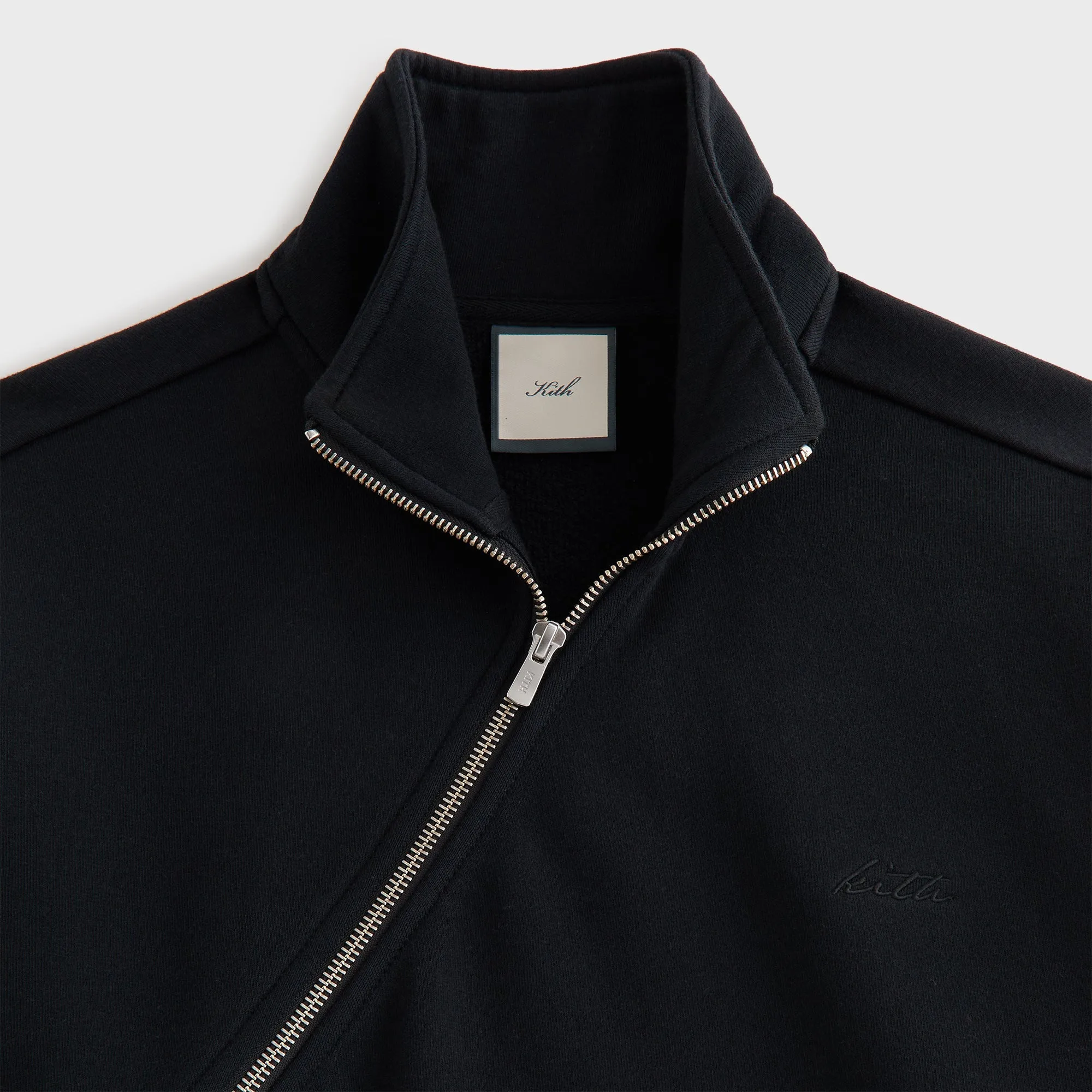 Kith Women Walden Fleece Asymmetrical Quarter Zip - Black sold by Kith product image thumbnail 4