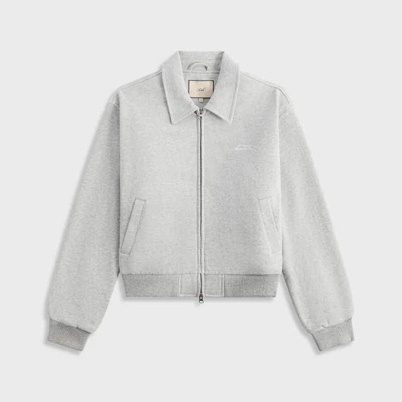 Kith Women Brisa III Fleece Bomber Jacket - Cool Heather Grey made by Kith