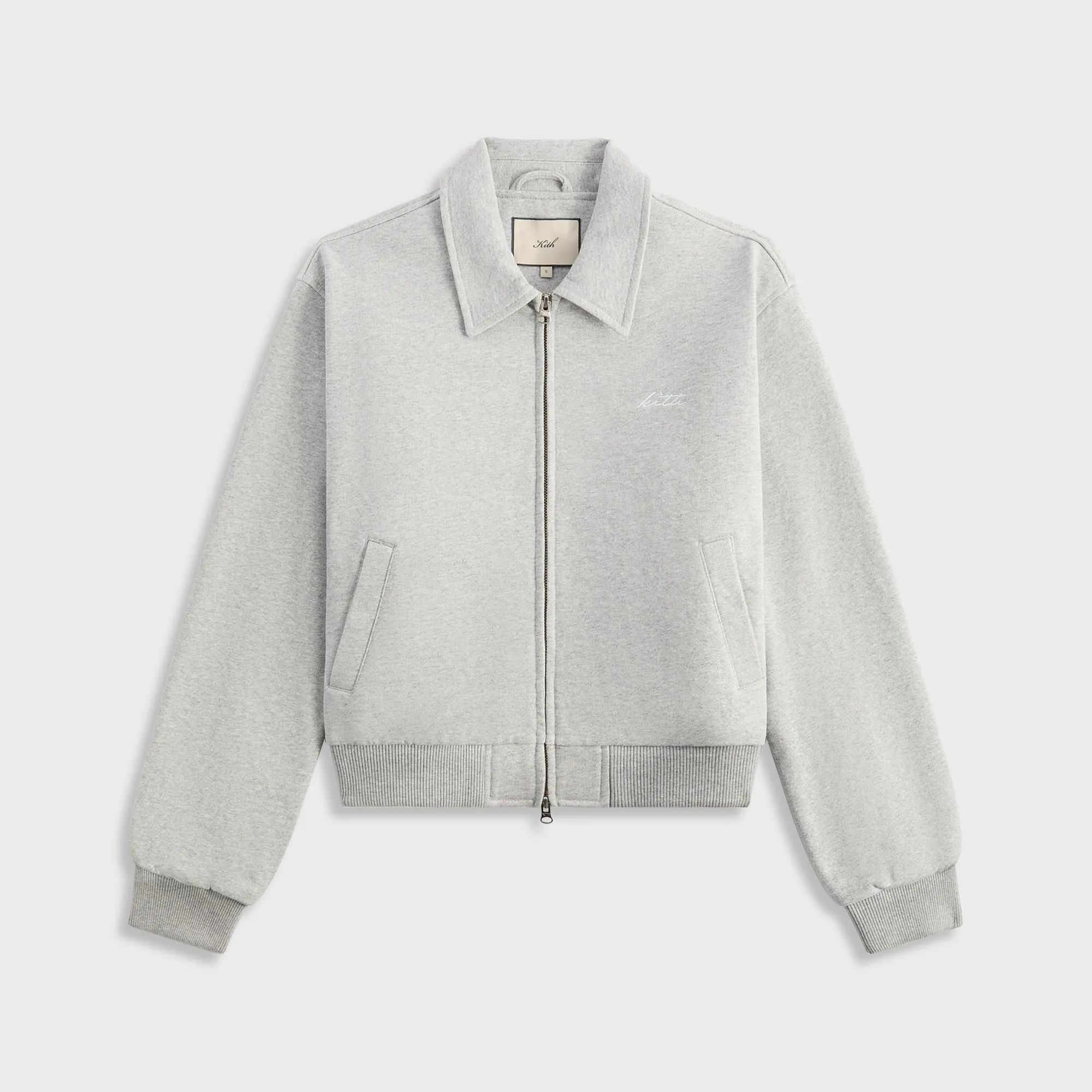 Kith Women Brisa III Fleece Bomber Jacket - Cool Heather Grey sold by Kith
