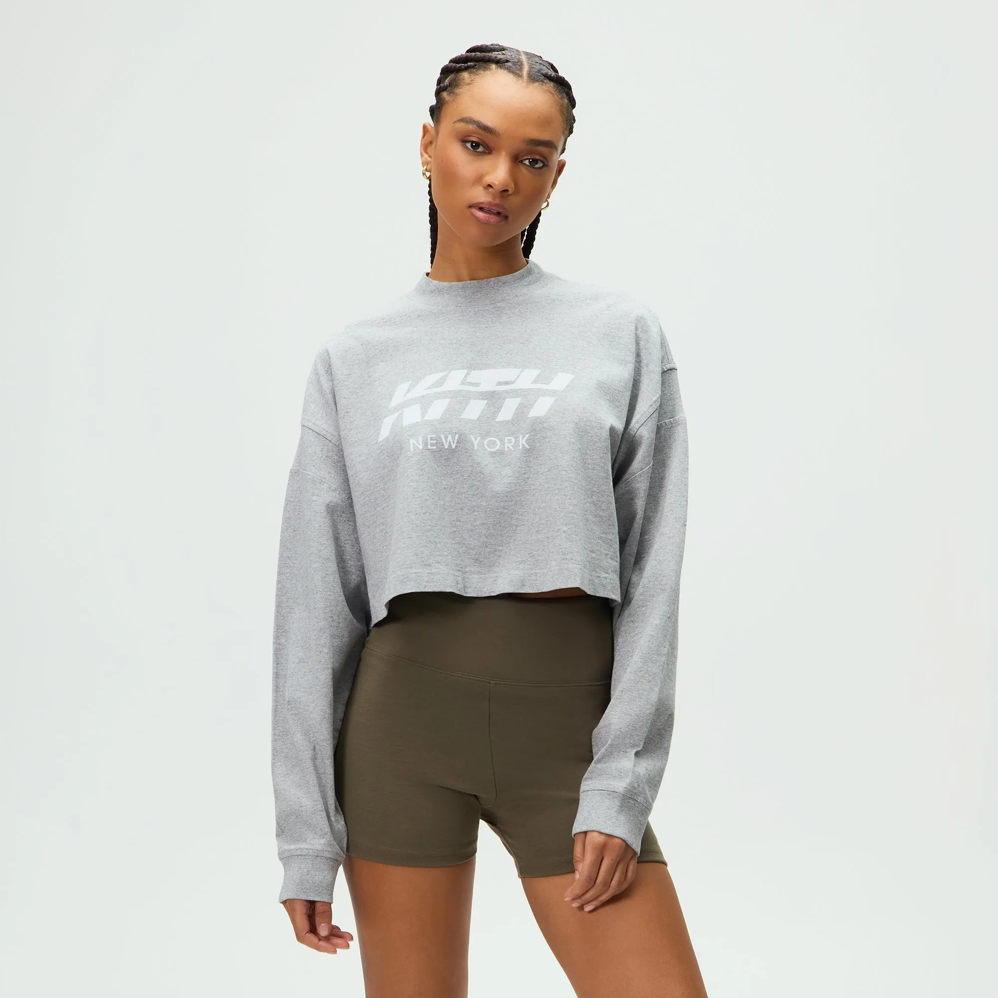 Kith Women Jasper Swift Long Sleeve - Cool Heather Grey sold by Kith product image thumbnail 2