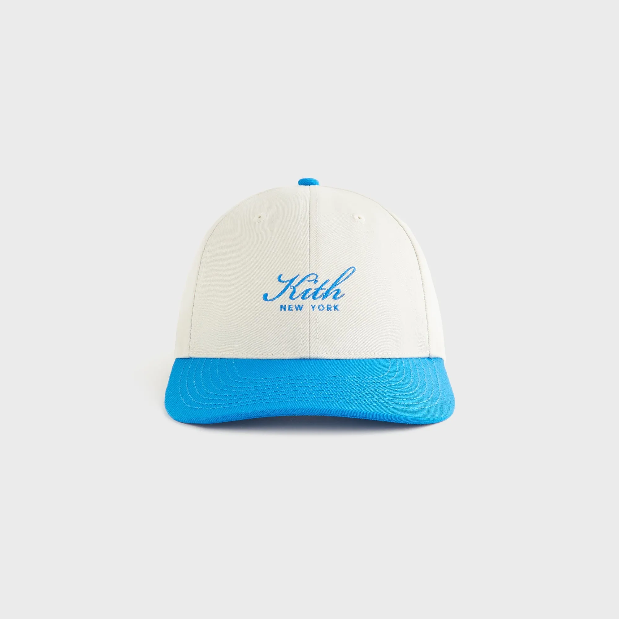 Kith Women Script New York Colorblock Classic Cap - Sandrift sold by Kith