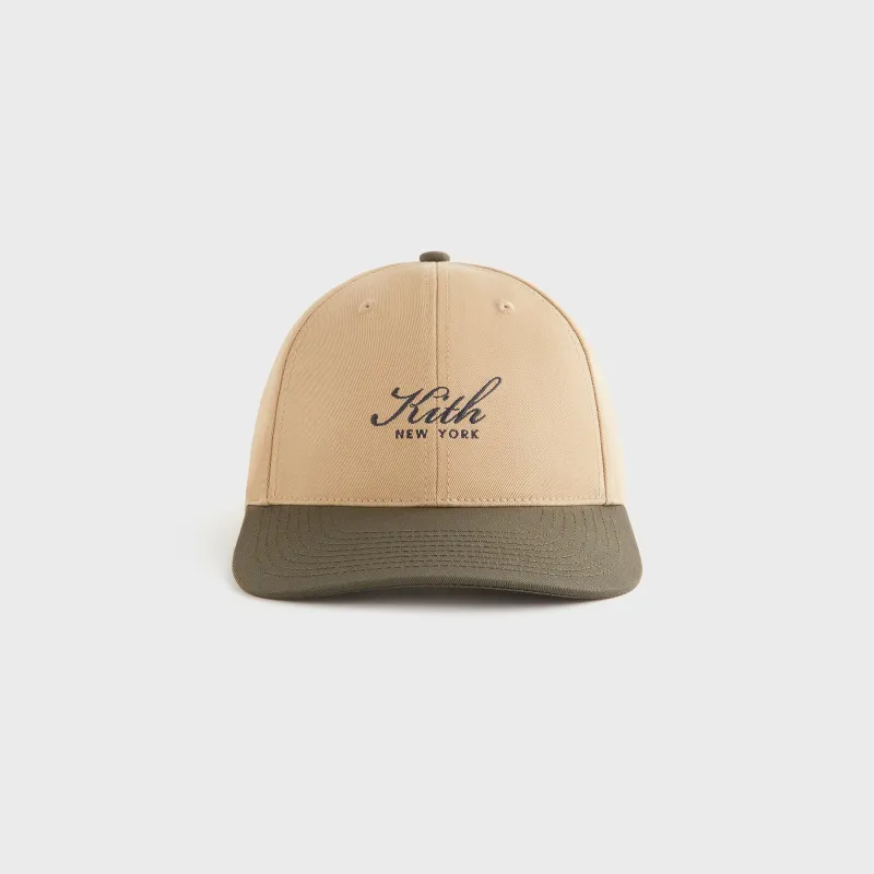 Kith Women Script New York Colorblock Classic Cap - Canvas sold by Kith