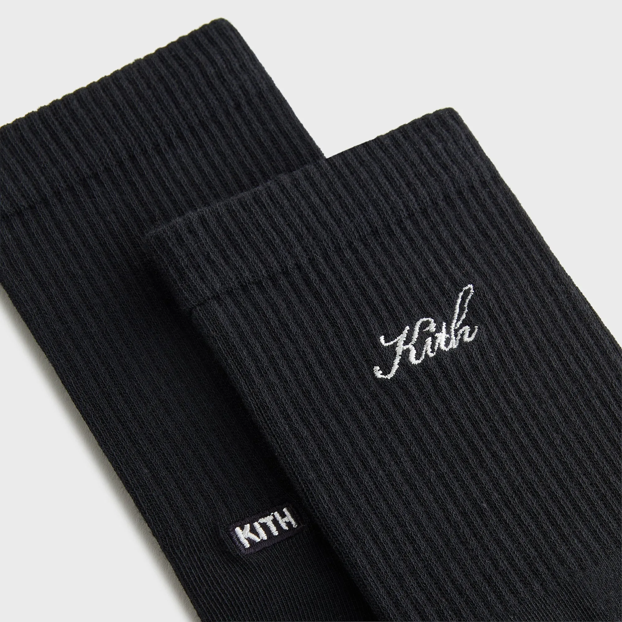 Kith Women Script Light Mid Calf Socks - Black sold by Kith product image thumbnail 3