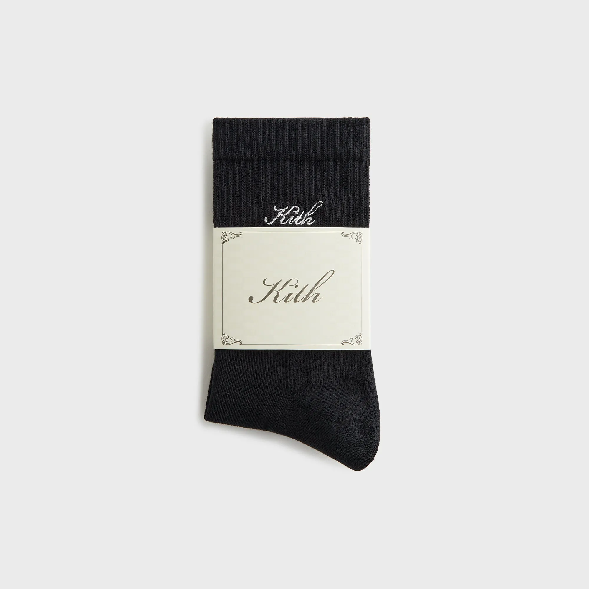 Kith Women Script Light Mid Calf Socks - Black sold by Kith product image thumbnail 2