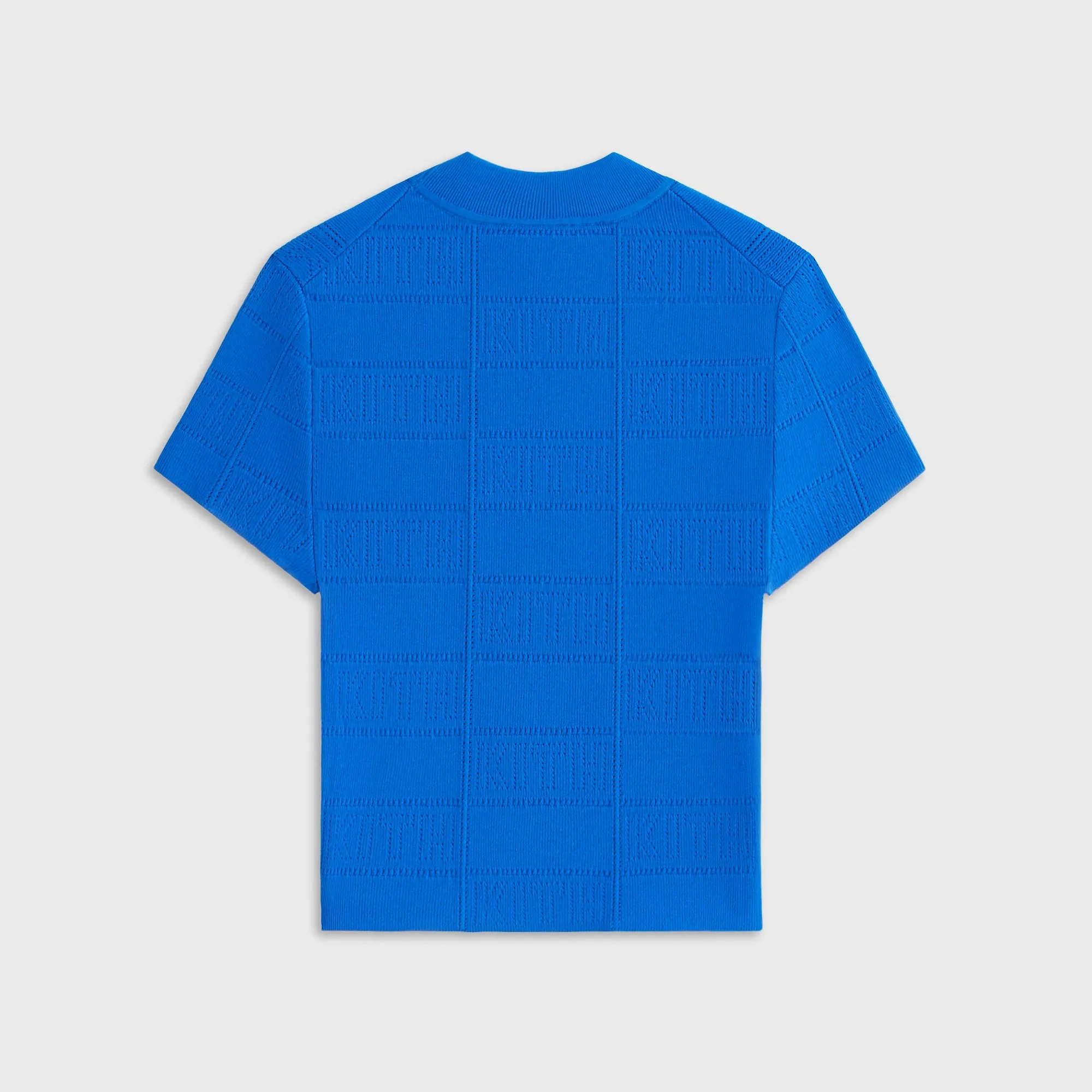 Kith Women Arys Monogram Pointelle Tee - Lake sold by Kith product image thumbnail 3