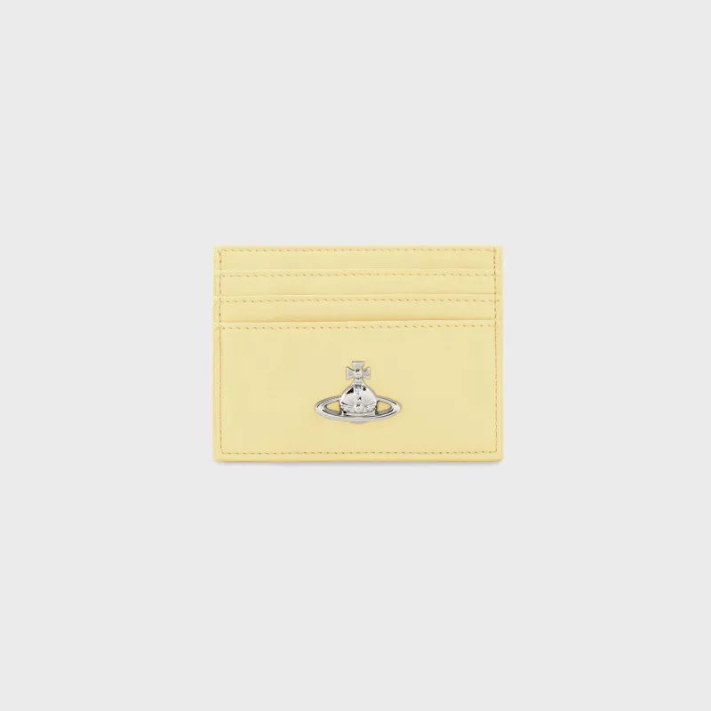 Vivienne Westwood Flat Card Holder - Pastel Yellow sold by Kith