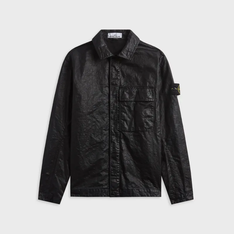 Stone Island Stretch Cotton Overshirt - Black sold by Kith