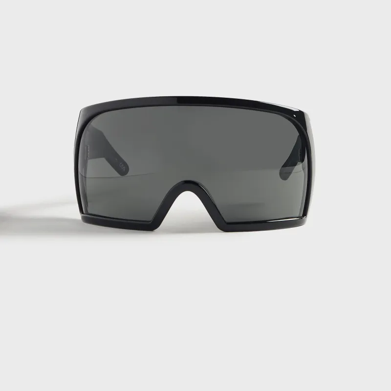 Rick Owens Kriester Shiny Sunglasses - Black sold by Kith