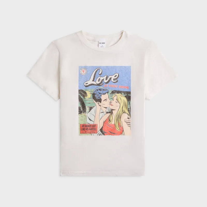 ReDone Classic Tee Swipe - Vintage White sold by Kith