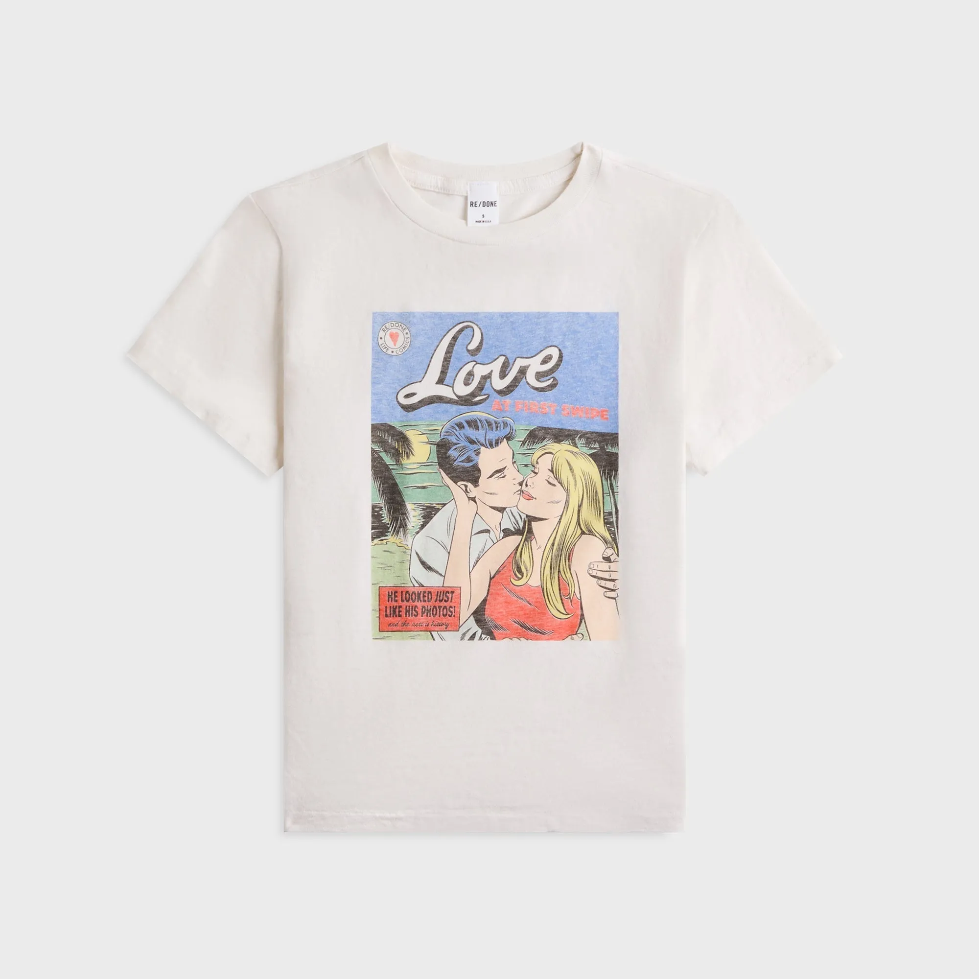 ReDone Classic Tee Swipe - Vintage White sold by Kith