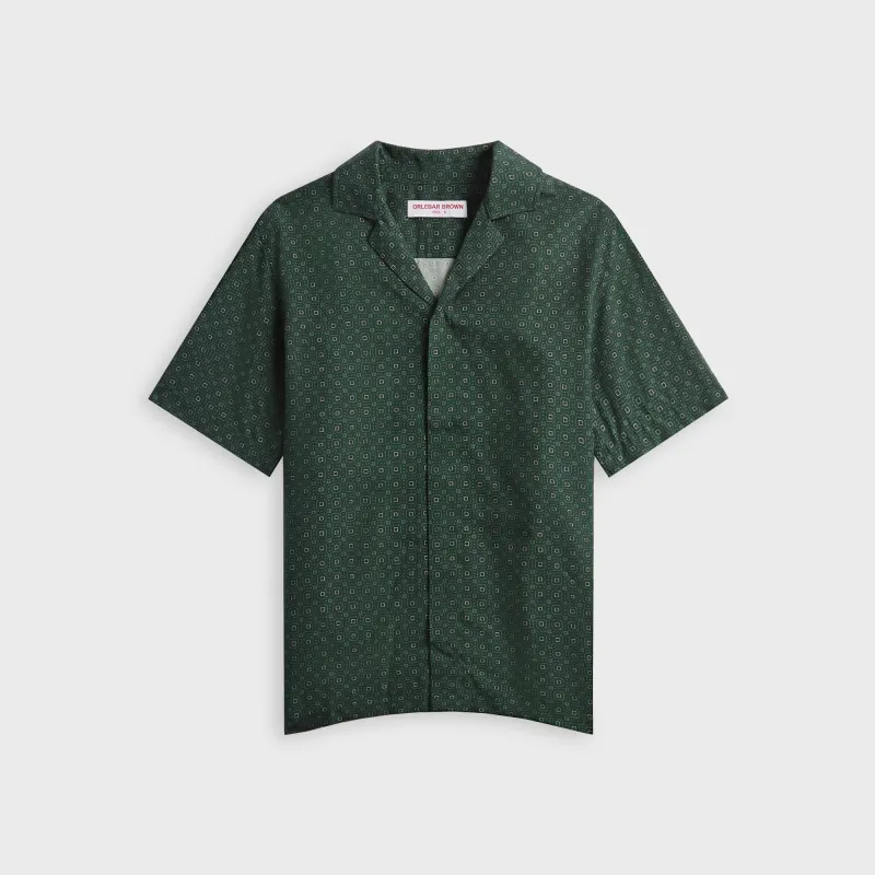 Orlebar Brown Maitan Solstice Shirt - Tarragon Green sold by Kith