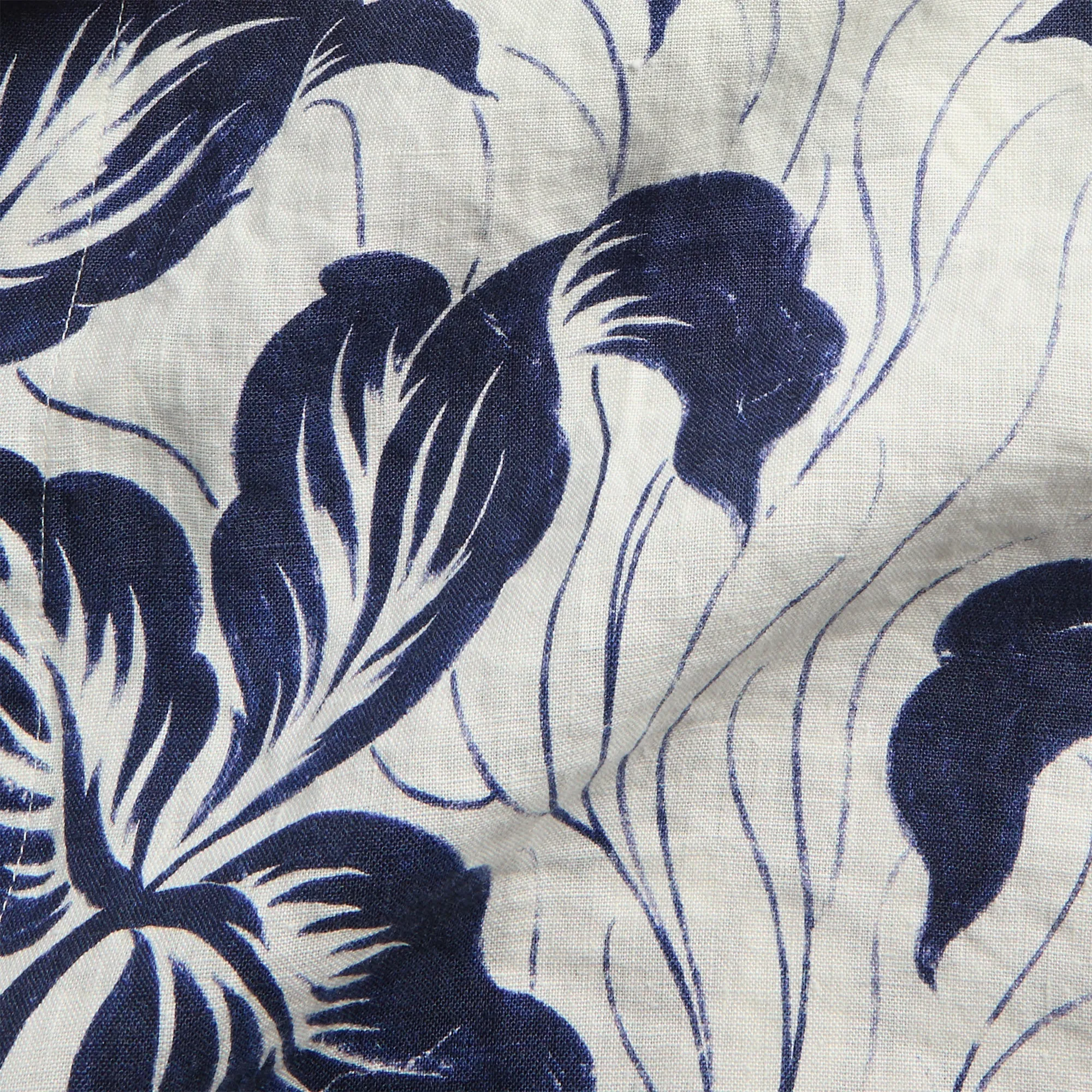 Orlebar Brown Maitan Linen Petralis Resort Shirt - Night Iris sold by Kith product image thumbnail 3