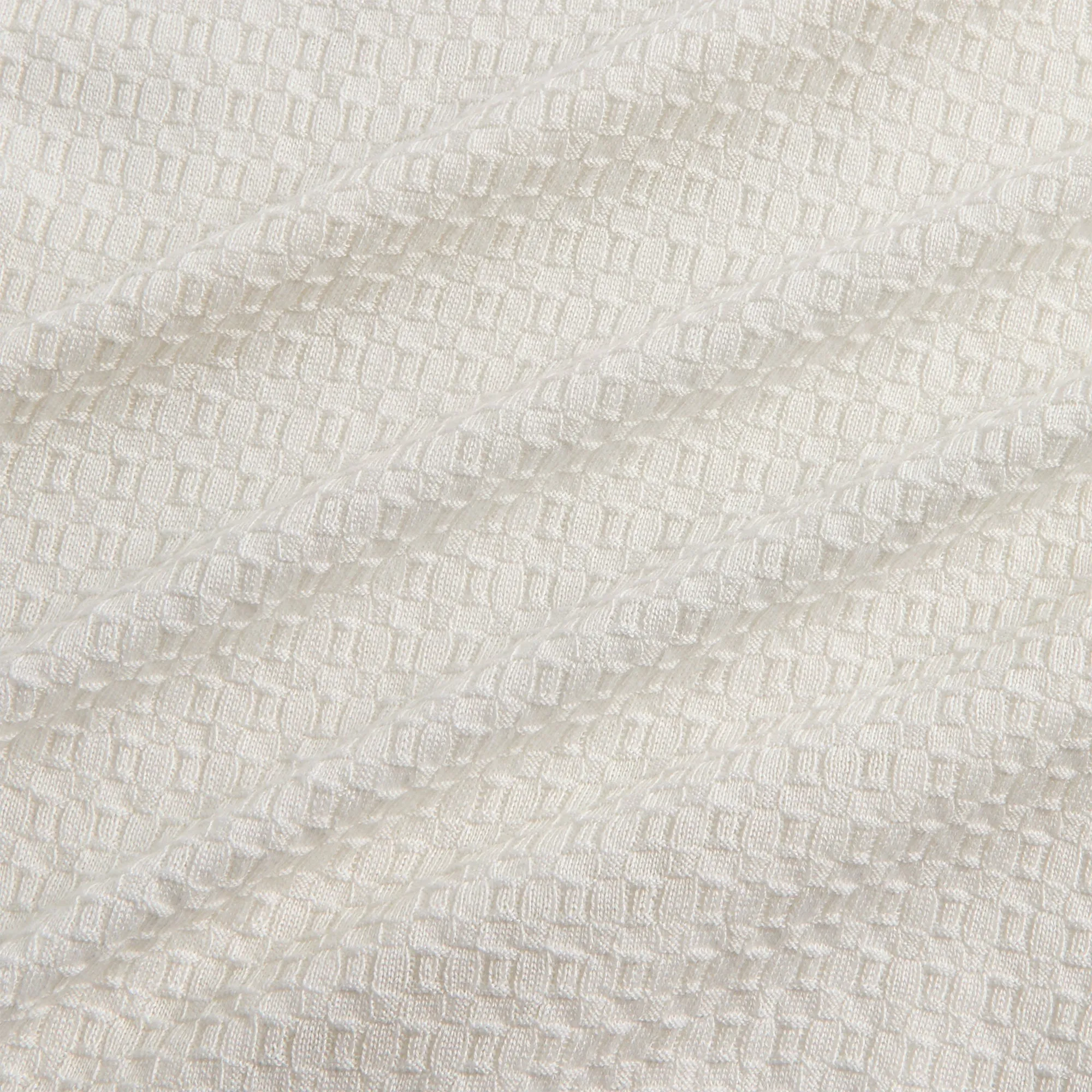 Orlebar Brown Burnham Silk Polo Shirt - White Sand sold by Kith product image thumbnail 3