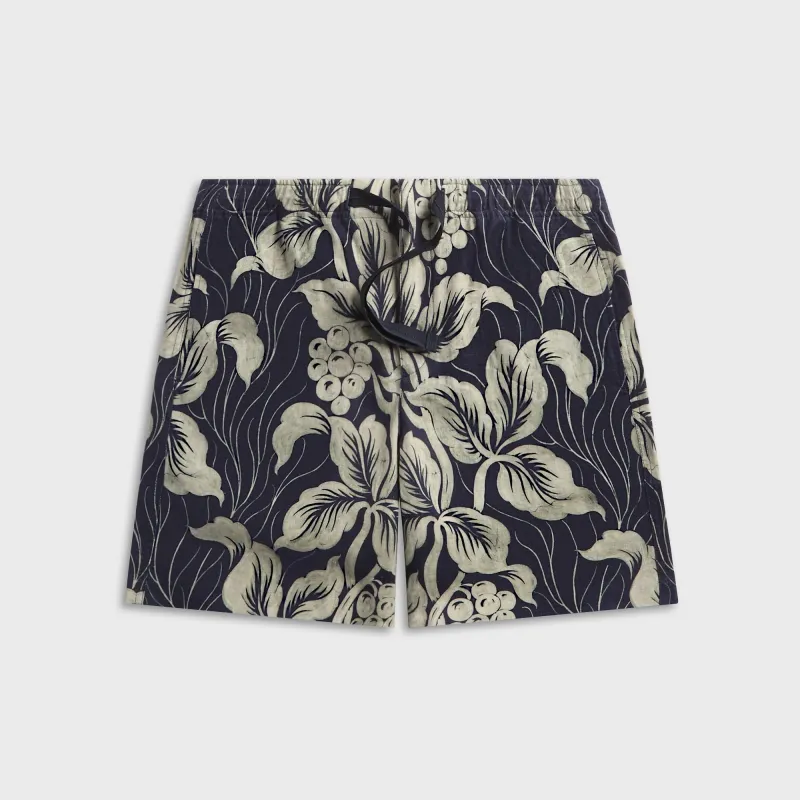 Orlebar Brown Alex Short Linen Petralis Short - Night Iris sold by Kith