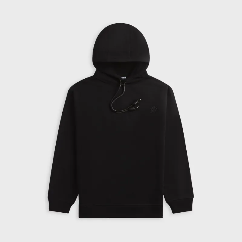 Loewe Relaxed Fit Hoodie - Black made by Loewe