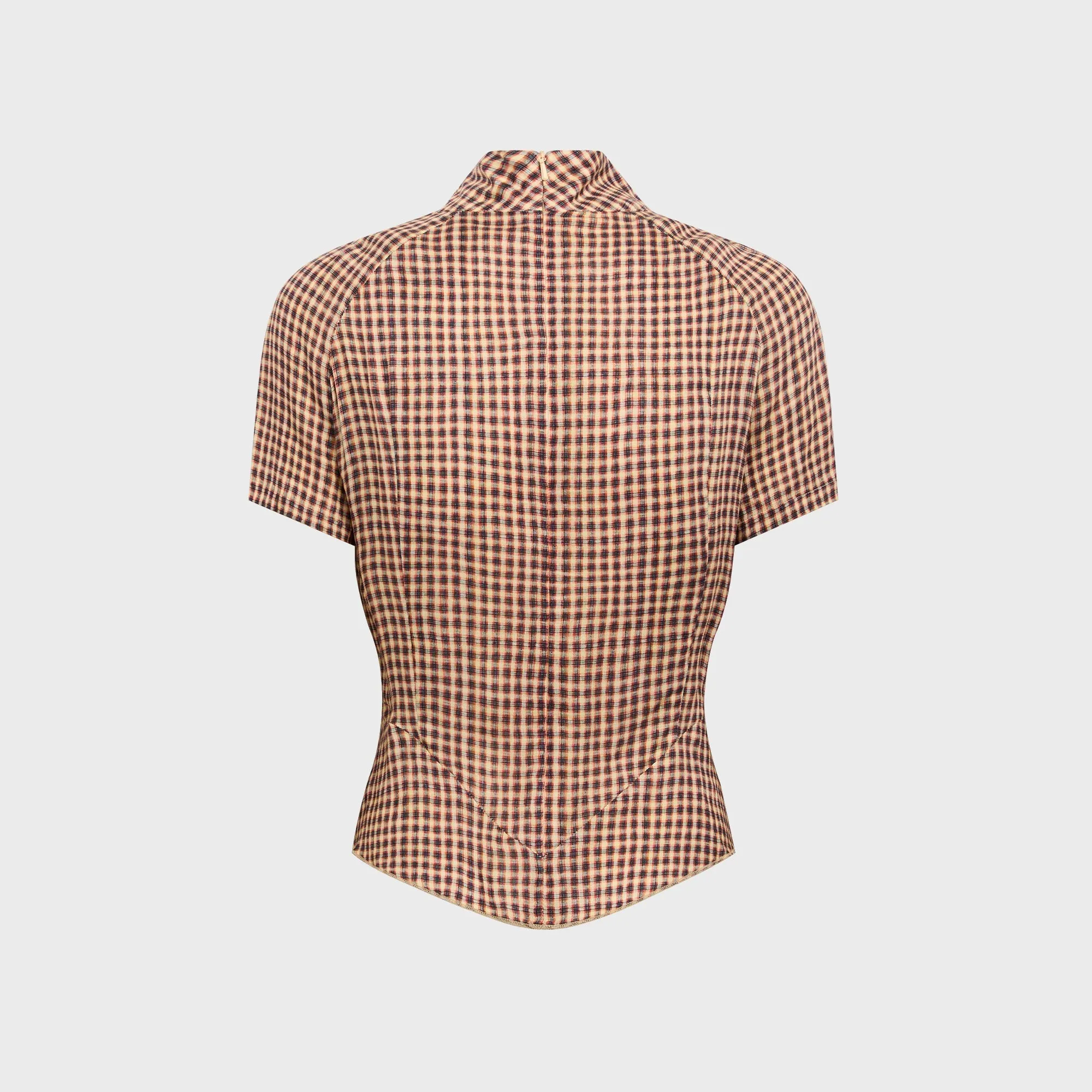 KNWLS Tess Short Sleeve Blouse - Plaid sold by Kith product image thumbnail 2