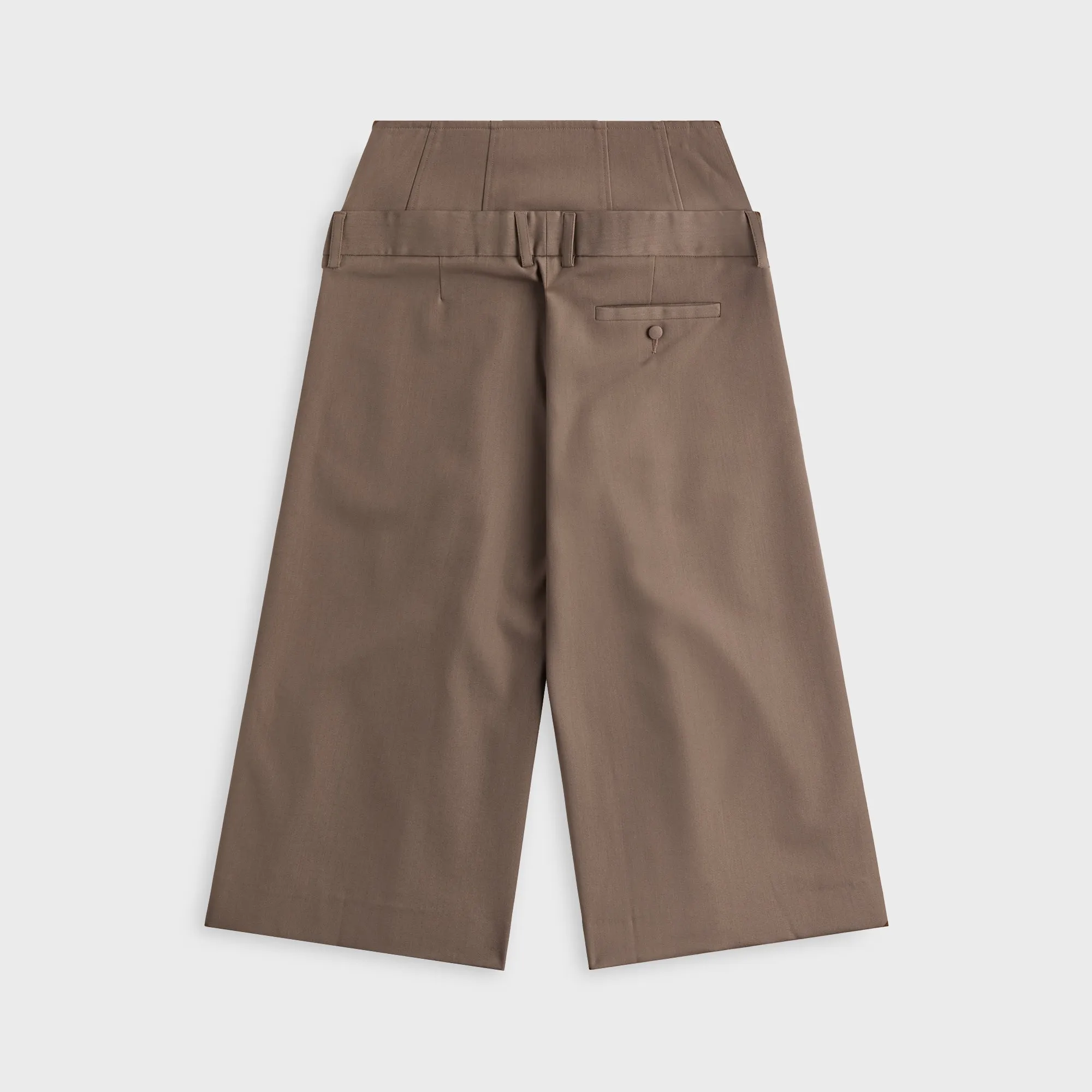 KNWLS Jett Cropped Culotte Trousers - Taupe sold by Kith product image thumbnail 2