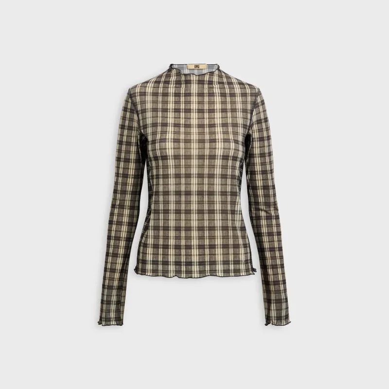KNWLS Halcyon Top - Combi Check sold by Kith