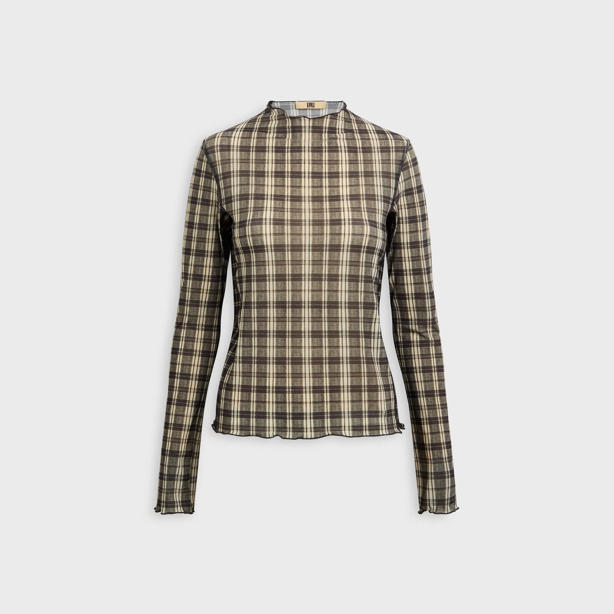 KNWLS Halcyon Top - Combi Check sold by Kith