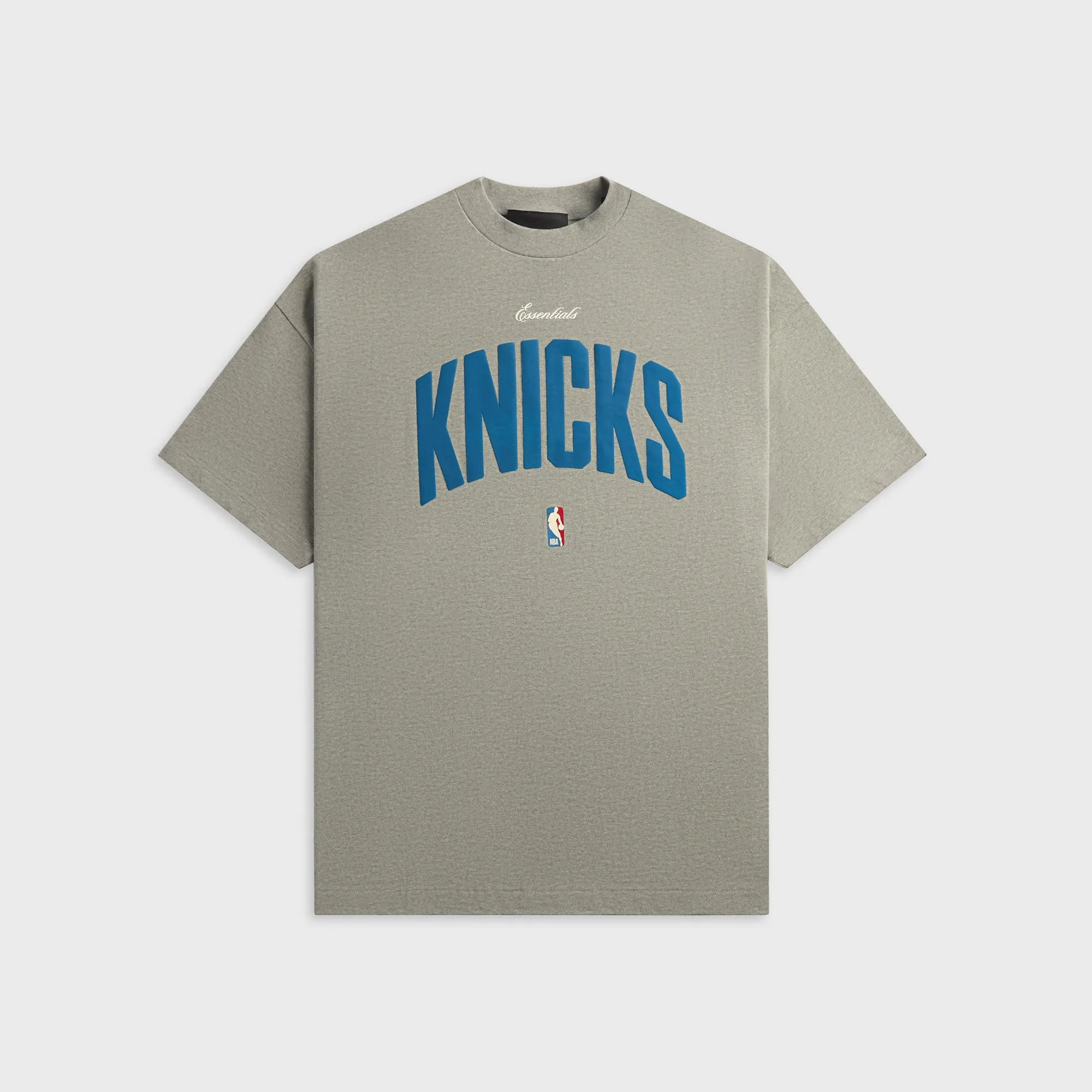 Essentials Knicks 90s Tee - Concrete Heather sold by Kith