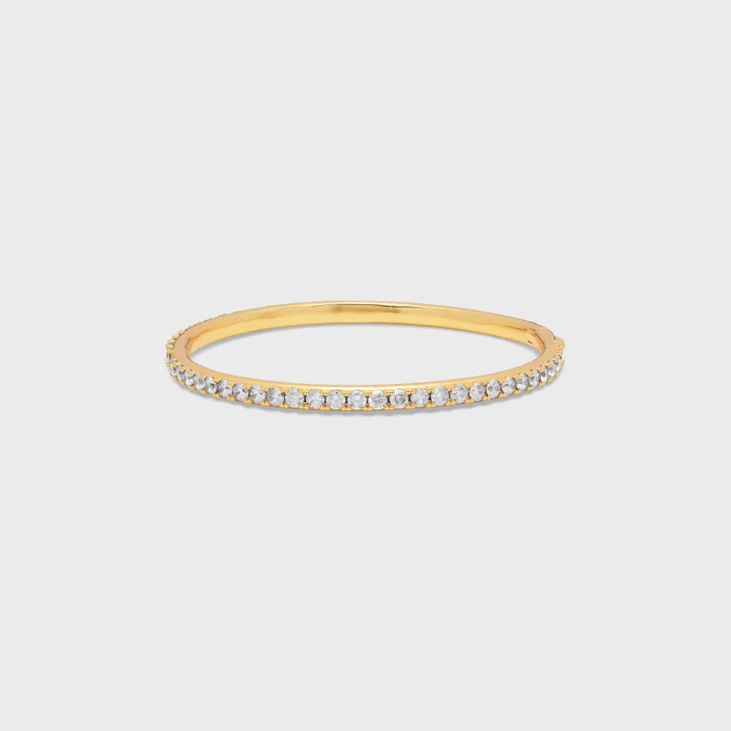 Crystal Haze Serena Bangle Bracelet - Clear sold by Kith