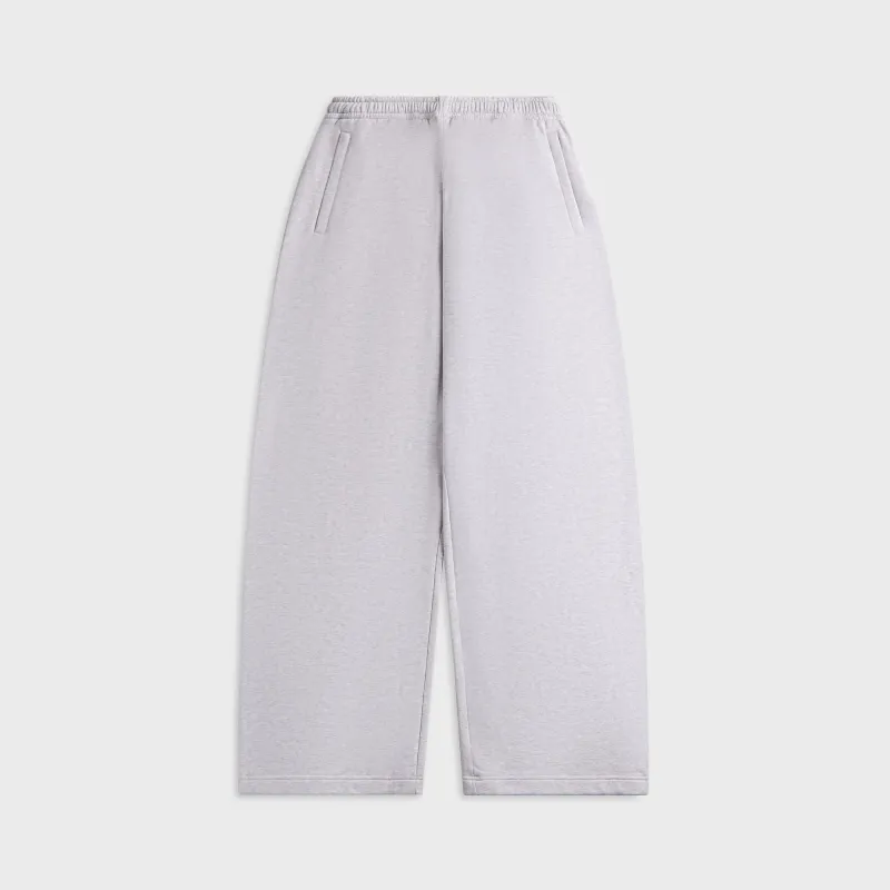 Acne Studios Fleece Logo Sweatpants - Pale Grey Melange made by Acne Studios