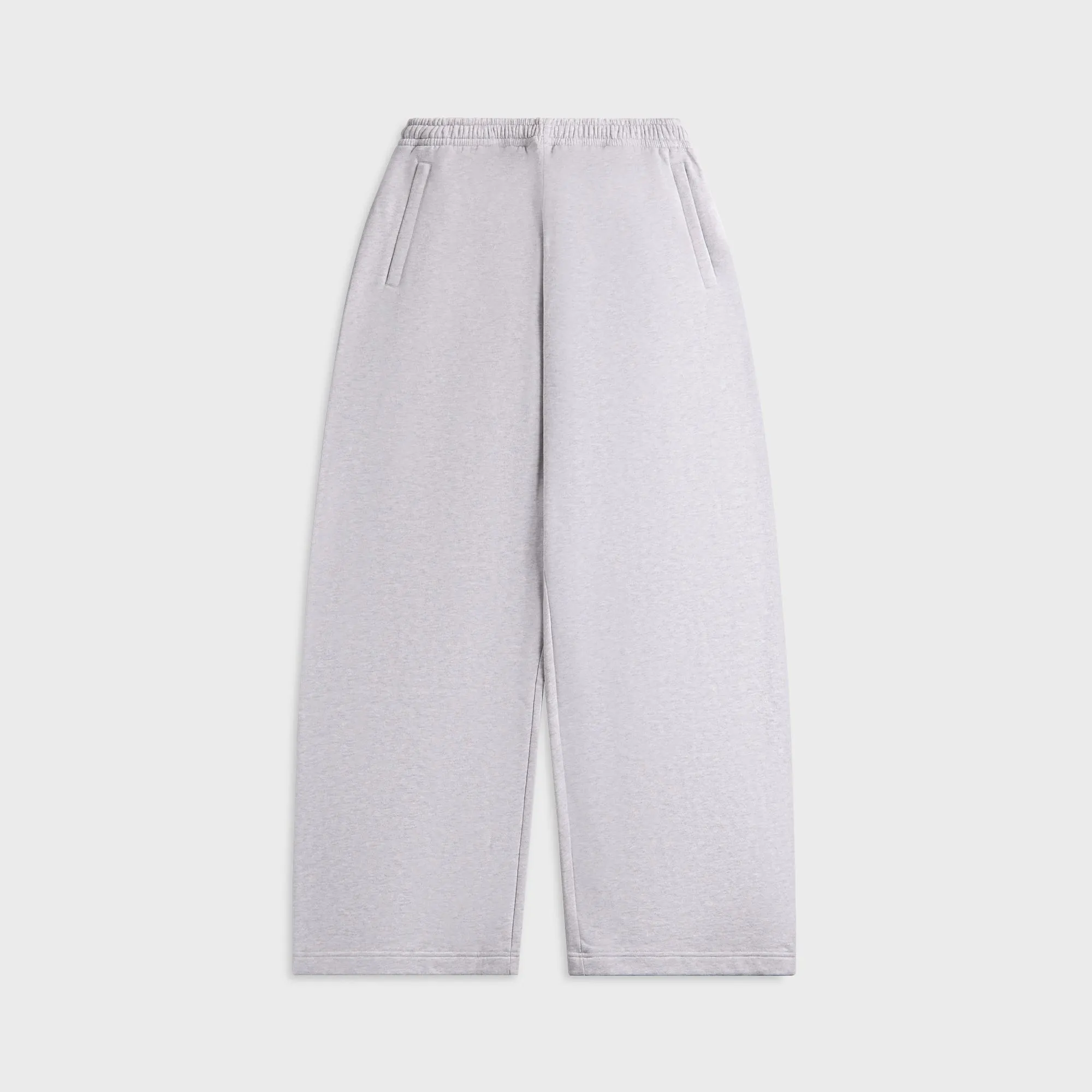 Acne Studios Fleece Logo Sweatpants - Pale Grey Melange sold by Kith