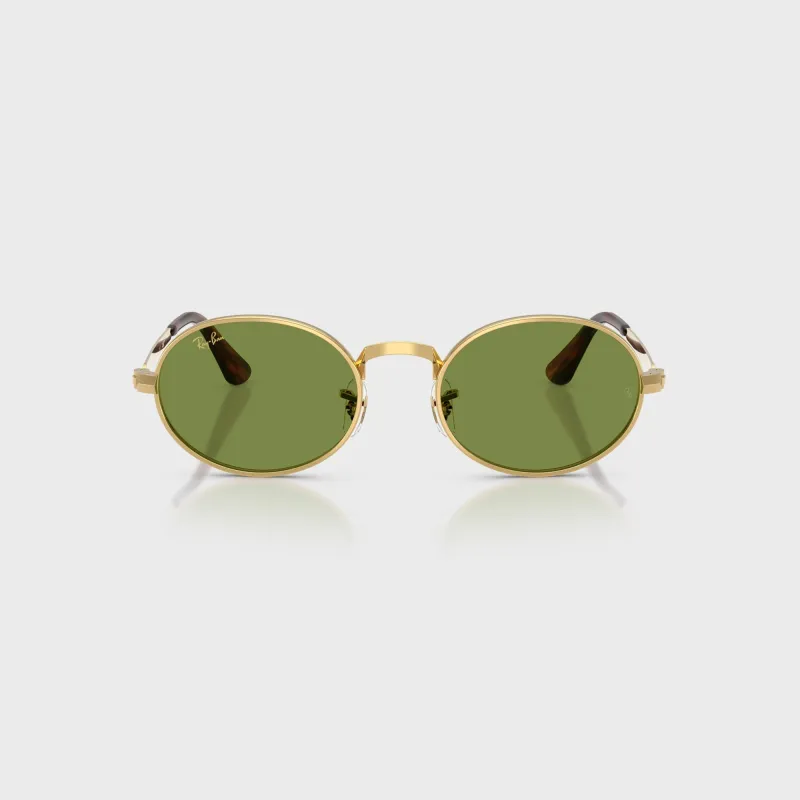 Ray Ban x A$AP ROCKY Bold Metal Sunglasses - Gold / Green sold by Kith