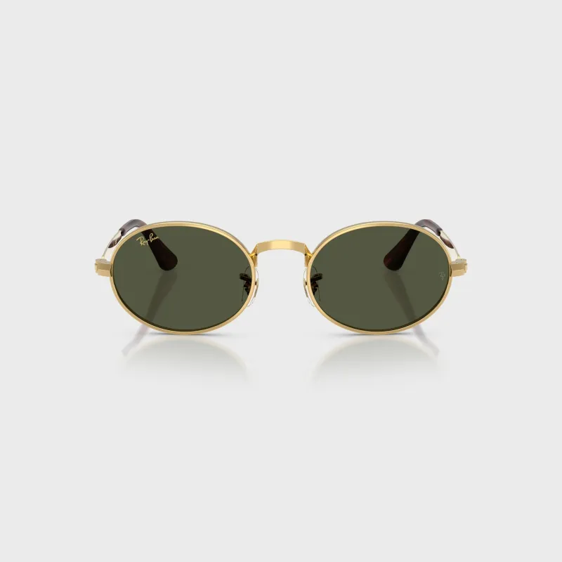 Ray Ban x A$AP ROCKY Bold Metal Sunglasses - Gold / Green sold by Kith