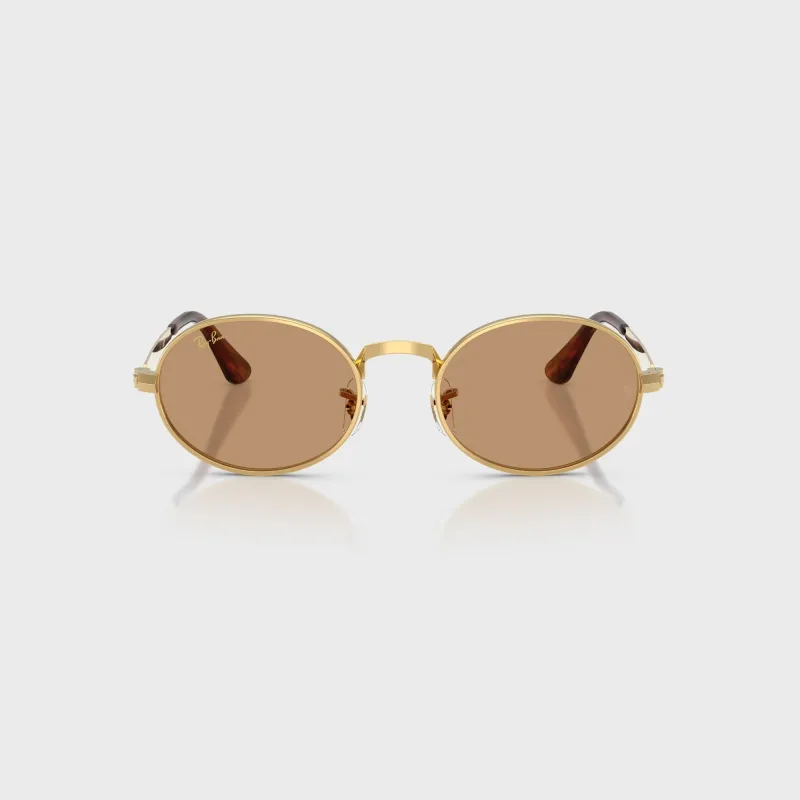 Ray Ban x A$AP ROCKY Bold Metal Sunglasses - Gold / Brown sold by Kith