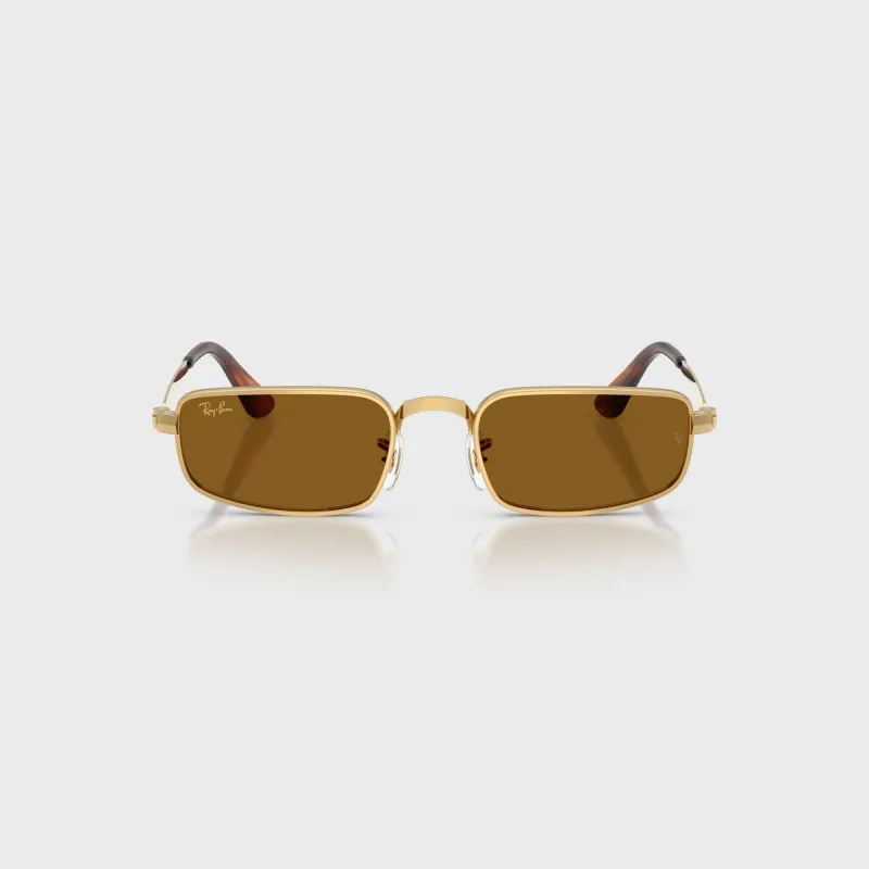 Ray Ban x A$AP ROCKY Bold Metal Sunglasses - Gold / Brown sold by Kith