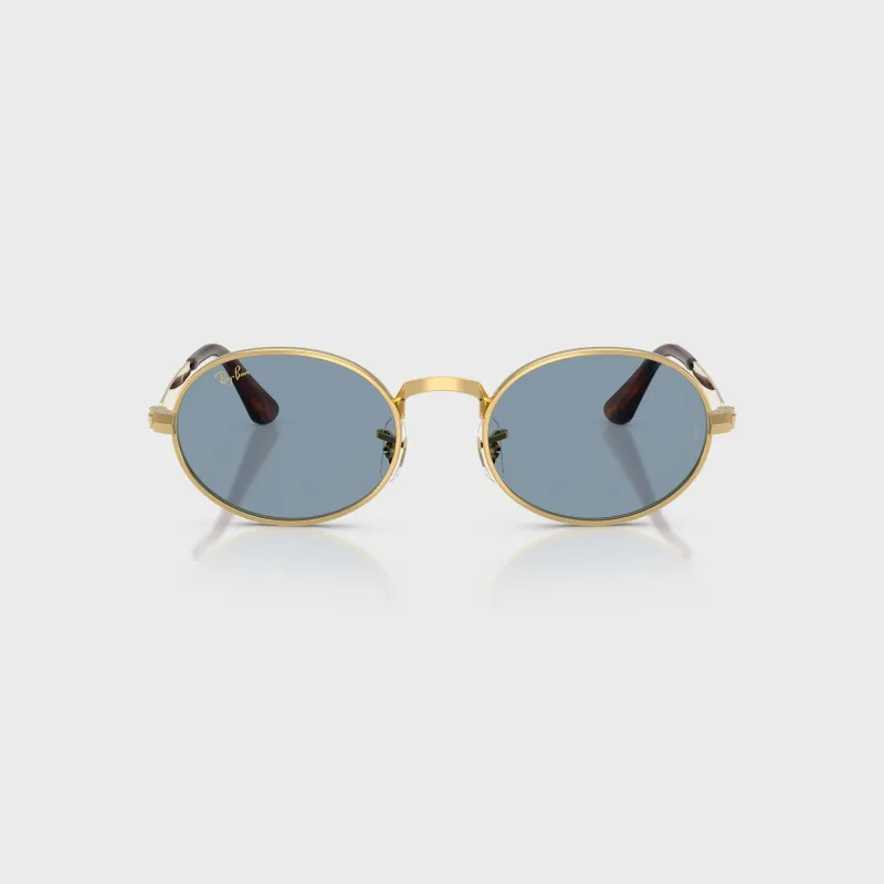 Ray Ban x A$AP ROCKY Bold Metal Sunglasses - Gold / Blue sold by Kith