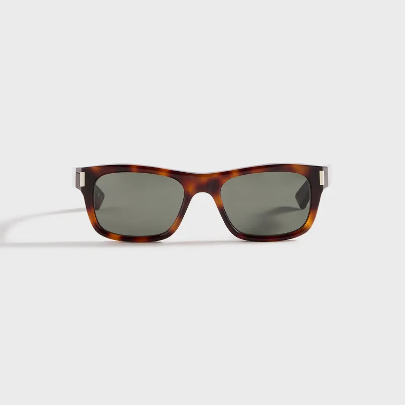 Saint Laurent SL 83 Sunglasses - Havana / Grey sold by Kith