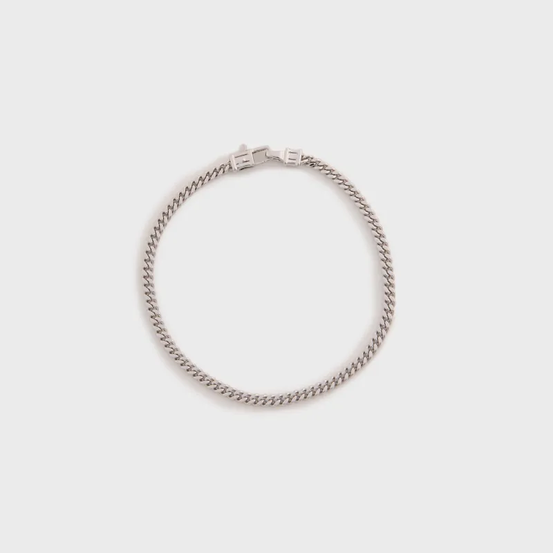 Tom Wood Curb Bracelet  - Silver sold by Kith