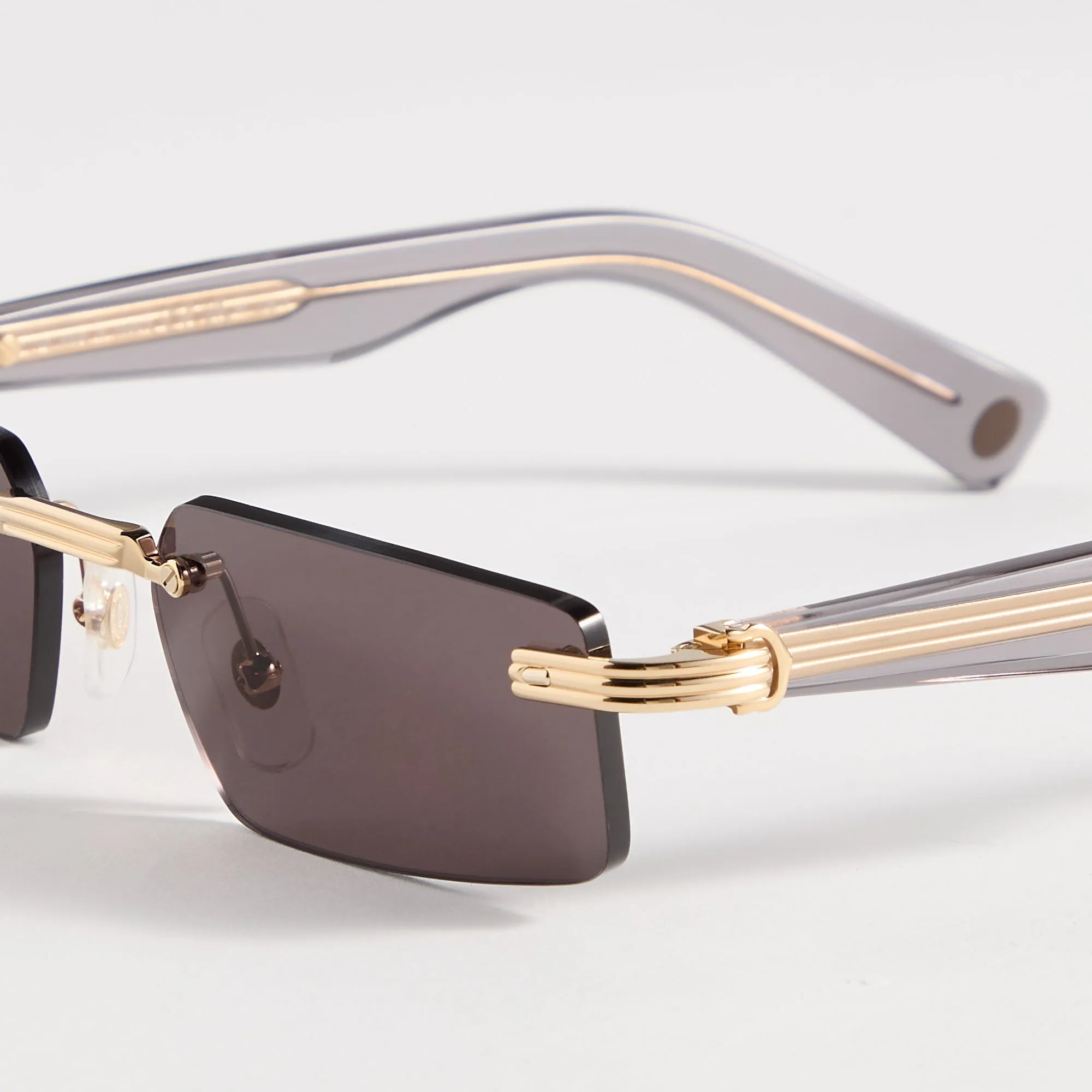 Cartier Rectangular Sunglasses - Black / Gold sold by Kith product image thumbnail 3