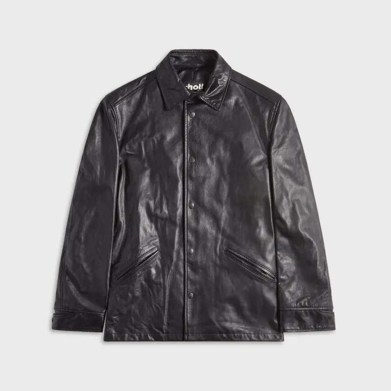 Junya Watanabe MAN x Schott Leather Jacket - Black sold by Kith