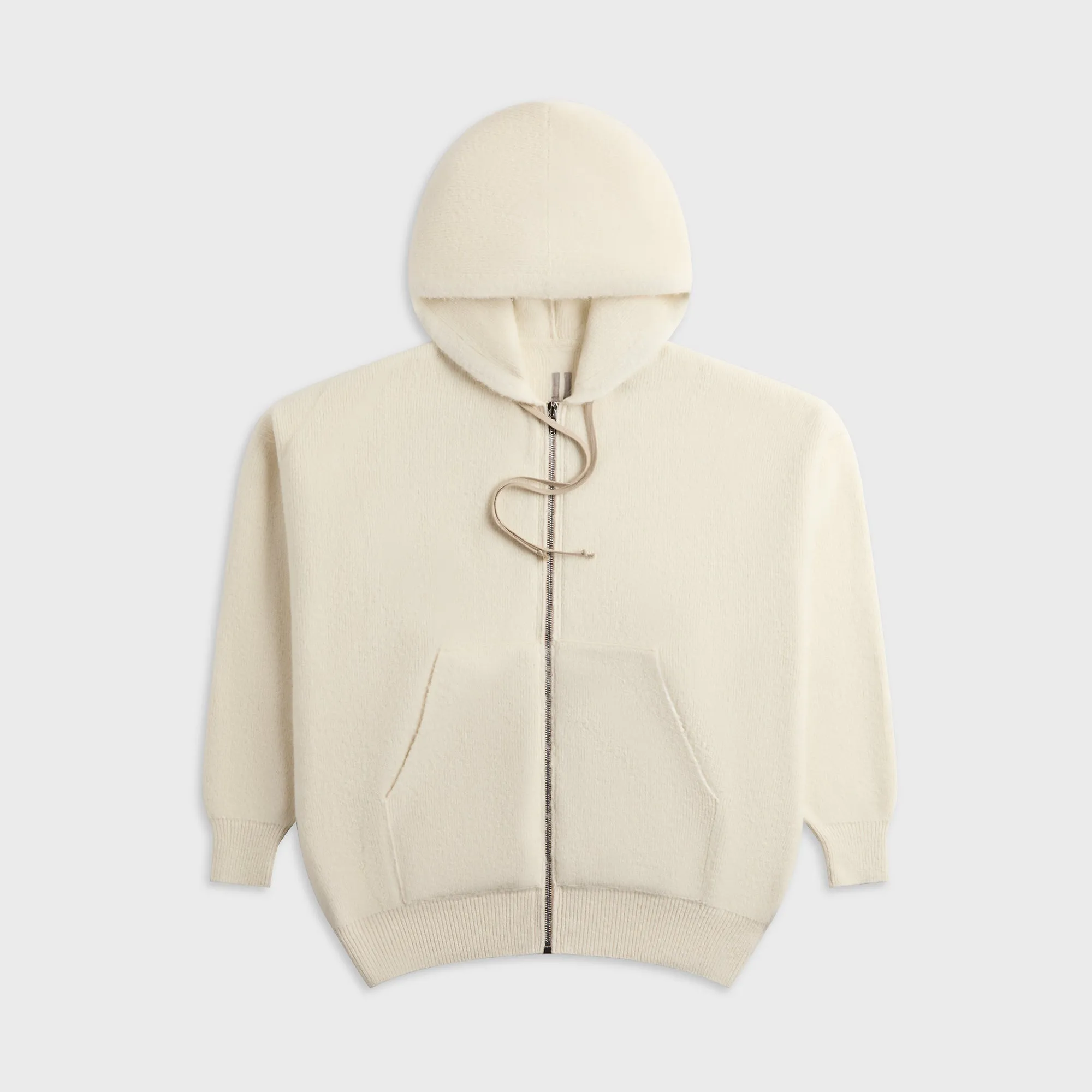 Rick Owens Hun Zip-Up Hoodie - Butter sold by Kith
