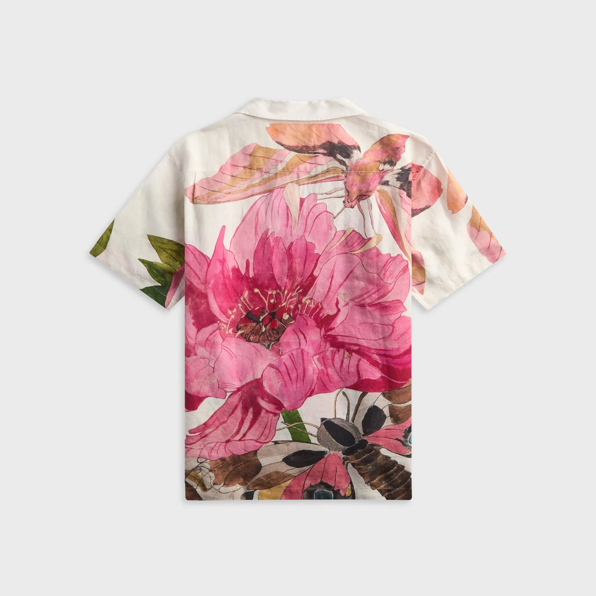 Orlebar Brown Maitan Paeonia Bowling Shirt - Pink Lemonade sold by Kith product image thumbnail 2