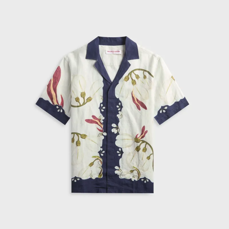 Orlebar Brown Maitan Orchis Shirt - Night Iris sold by Kith