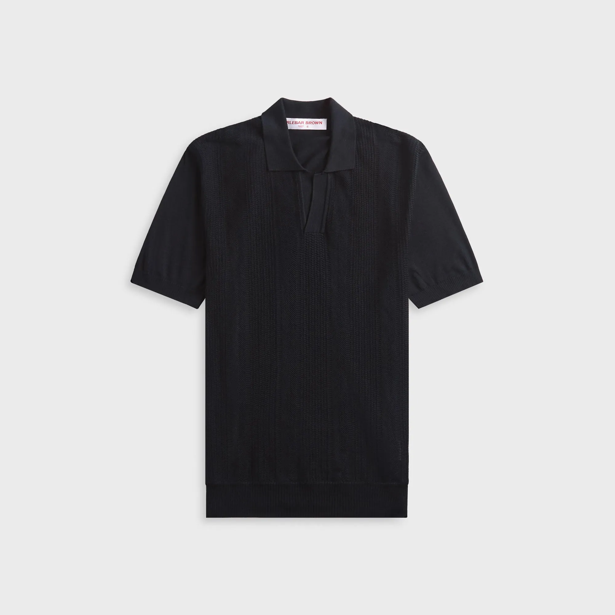 Orlebar Brown Horton Silk Fine Stripe Polo Shirt - Night Iris sold by Kith