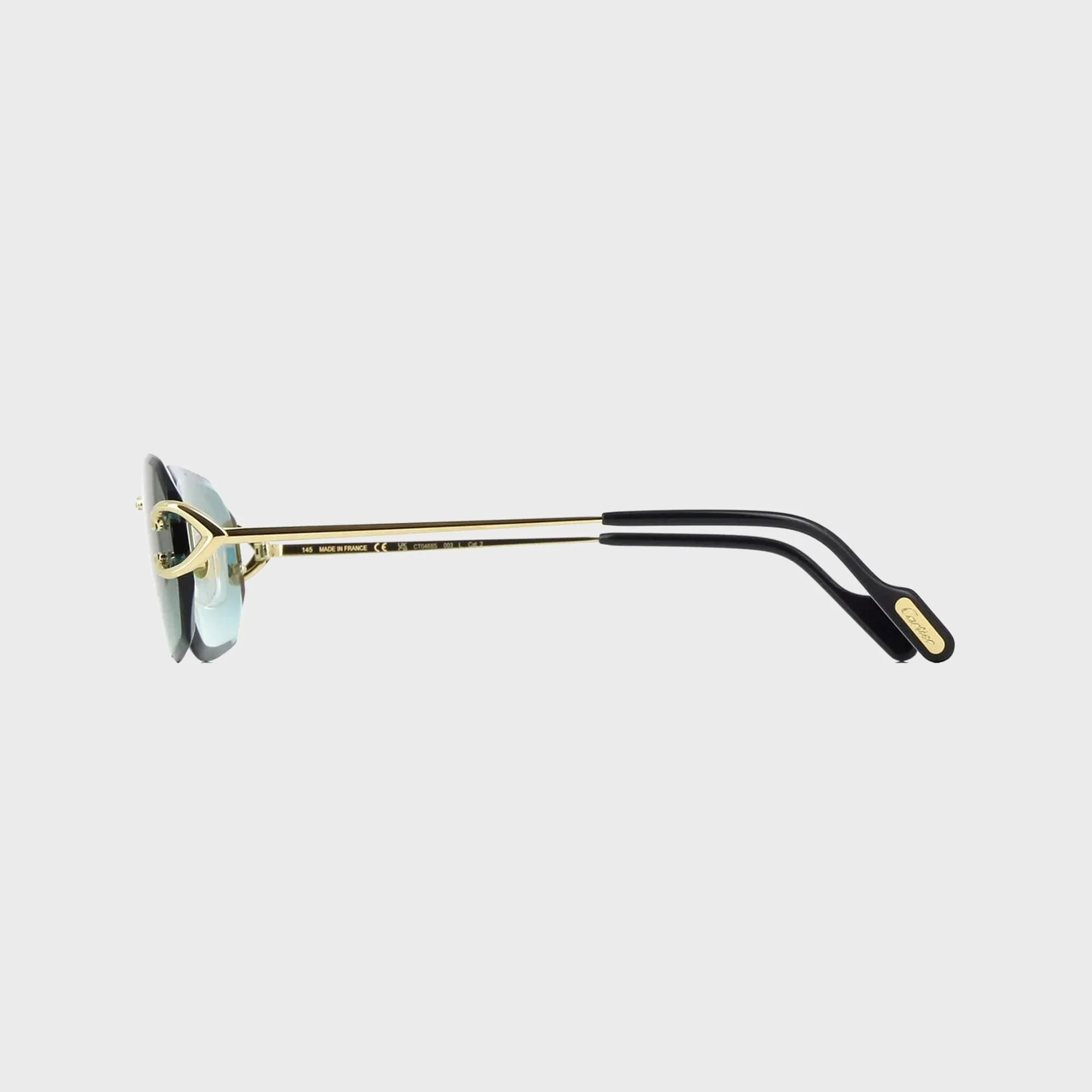Cartier CT0468S Sunglasses - Gold / Green sold by Kith product image thumbnail 3