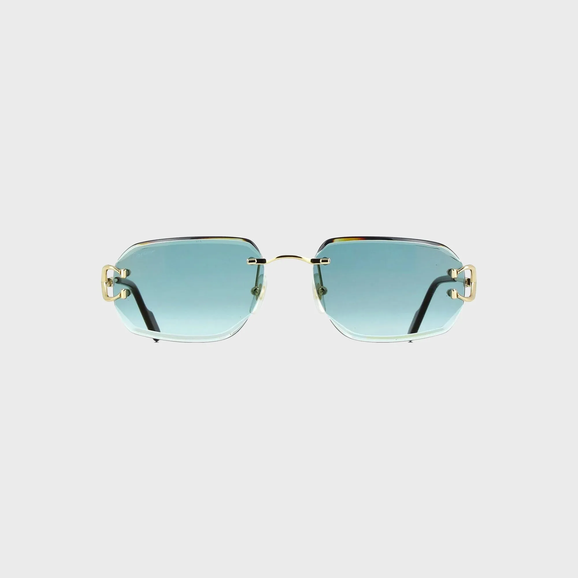Cartier CT0468S Sunglasses - Gold / Green sold by Kith