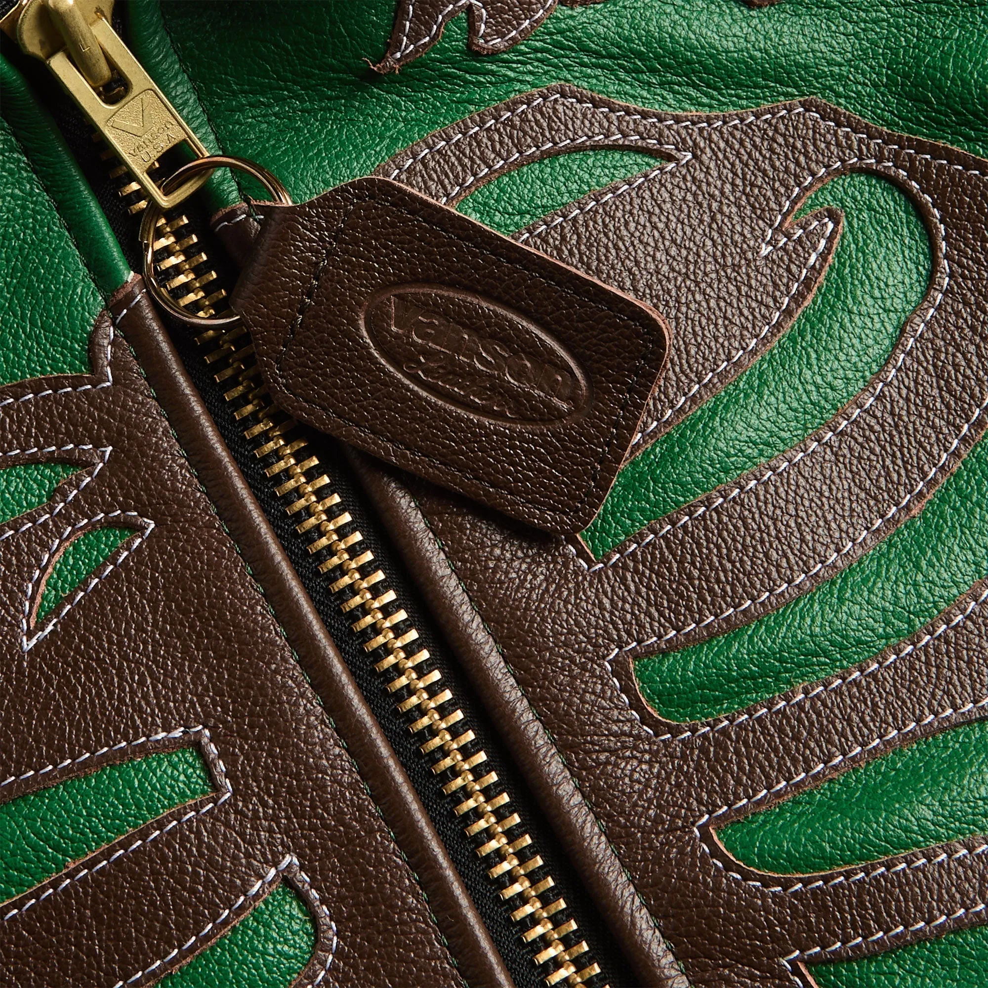 Awake NY Vanson Stadium Team Jacket - Brown sold by Kith product image thumbnail 4