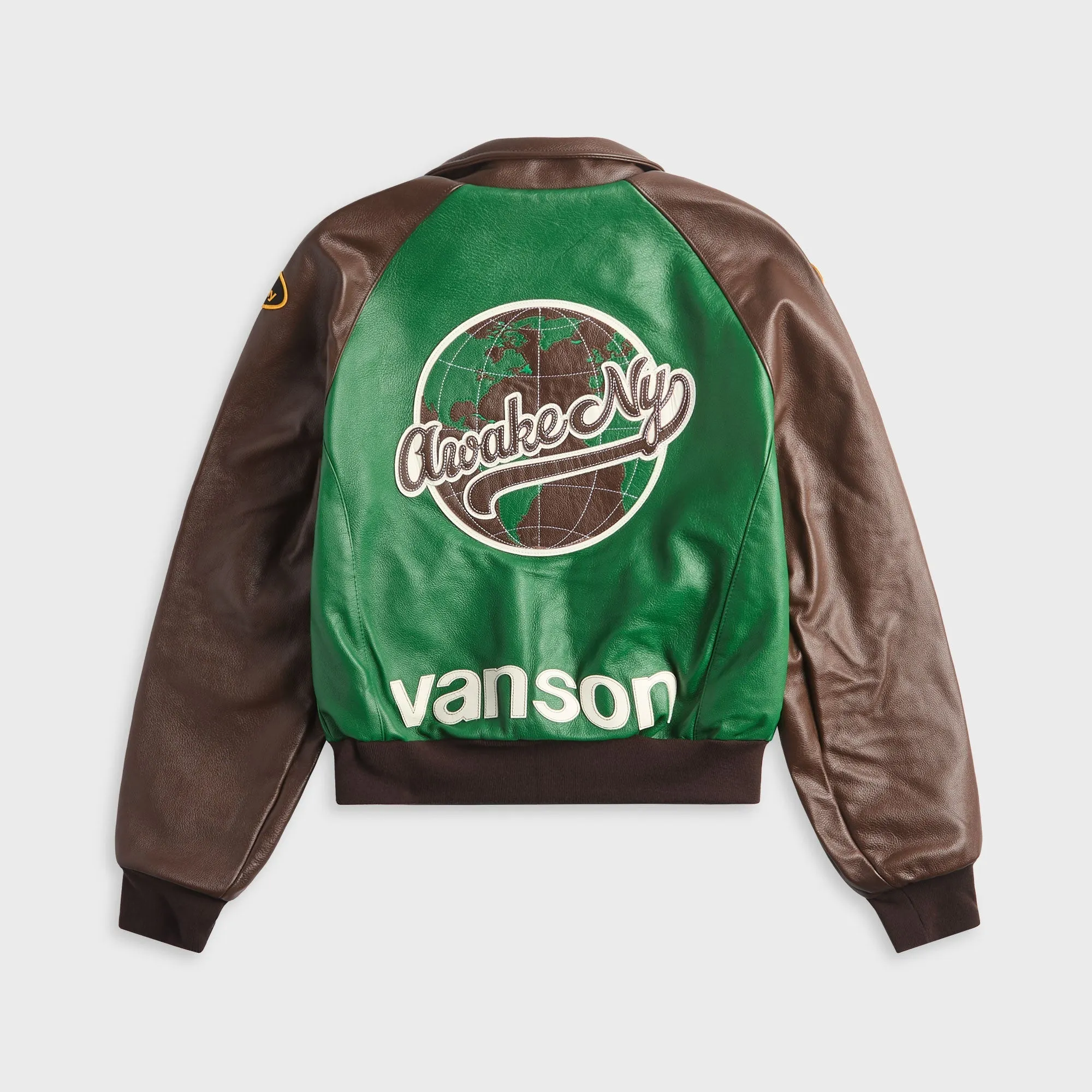 Awake NY Vanson Stadium Team Jacket - Brown sold by Kith product image thumbnail 2