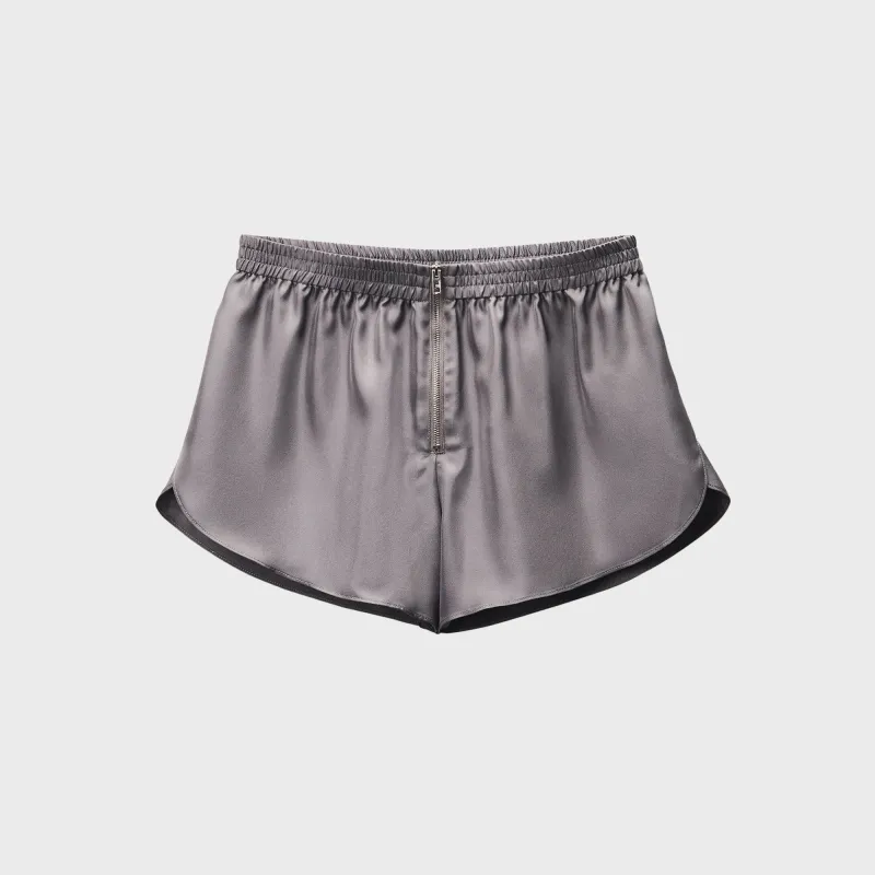 Alexander Wang High-Rise Mini Track Short - Grey sold by Kith