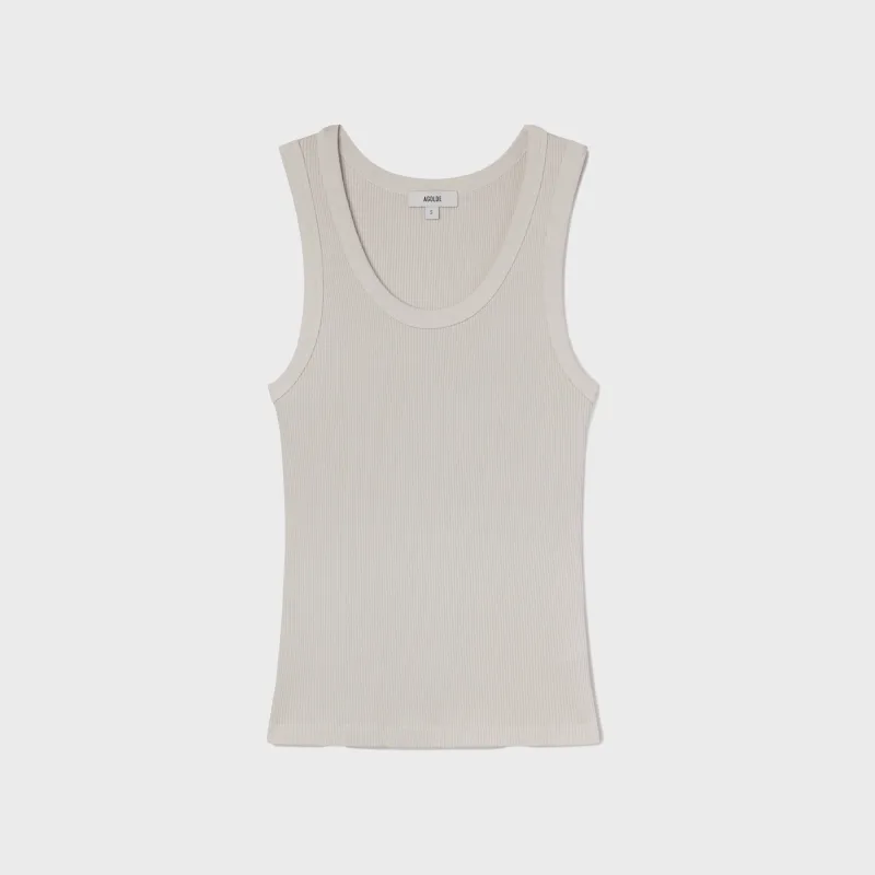 Agolde Poppy Tank - Bone sold by Kith